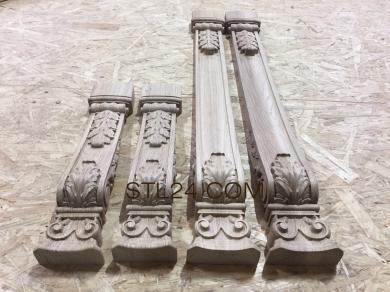 Pilasters (Silver Colonnade, PL_0150) 3D models for cnc